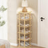Bamboo Shoe Rack, Vertical Narrow Shoe Rack for Small Spaces, Space Saving Storage for Front Door Entrance, Closet,