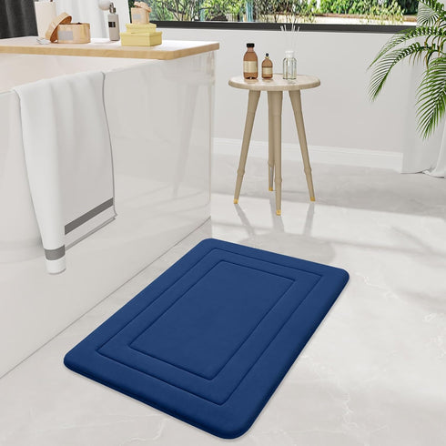 Arotive Memory Foam Bathroom Rug Mat 24x16, Ultra Soft and Absorbent Bath Mat, Comfortable Carpet for Bathroom Floor,