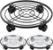 lucpur 3 Packs 13.5" Metal Plant Caddy with Wheels Large Rolling Plant Stands