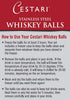 Cestari Whiskey Ball - Reusable Stainless Steel Ice Spheres, Chill Your Scotch, Vodka, Wine - Set of 2 Drink Coolers