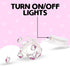 20ct 7 Silver Buffalo Hello Kitty Face with Pink Bow Decorative String Lights, Feet Long, Battery Powered (Batteries