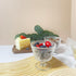 Set 4, 9oz (4PCS) Vintage Glass Dessert Bowls, of Glass Ice Cream Sundae Cups with Sunflower Pattern Glass Dessert