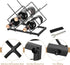 uxcell Black Countertop Wine Rack, Freestanding Tabletop Holder for Up to 5 Standard Bottles