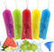 BokingOne Ice Lolly Bags Disposable, Ice Cream Mold Bags with Silicone Funnel.