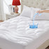 Twin Mattress Protector Waterproof, Pee Proof Quilted Fitted Cover for Kids, Soft Cooling Topper, White