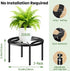 2-Pack Use(10.24" TOSKING Plant Stands - Heavy Duty Low Plant Stand, No Assembly Required Risers for Potted Plants