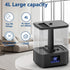 4L 60H 3 8H 4L) KZF Top Fill Humidifiers for Bedroom & Runtime - Cool Mist Humidifier, Mist Levels, Timer, Essential