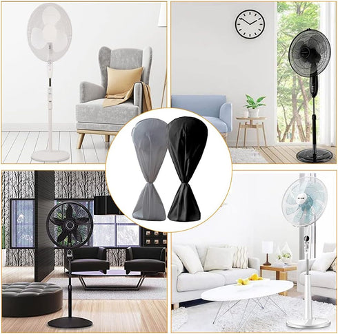 Electric Fan Dust Cover, 420D Heavy Duty Washable Sleeve, Waterproof Dustproof Protective Cover for Pedestal Fan