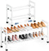 Mavivegue Expandable Shoe Rack, 2-Tier 19"-43.3" Adjustable Shoe Rack for Closet,Hall Entryway,Front