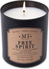 Manly Indulgence Free Spirit Scented Jar Candle, Cotton Wick, Premium Soy Blend White Wax, 60 hr Burn, 16.5 oz