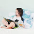 Jillche Bed Cozy Stylish Ross Fur Adults & Kids Reading Pillow, Soft Bed Wedge Pillow with Premium Stuffing, Pastel