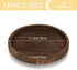 Wooden Decorative Tray Candle Holder: Romadedi Round Wood Tray Home Decor, Small Rustic Trays for Coffee Table