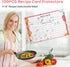 100PCS Recipe Card Protectors, 4x6 Waterproof Clear Covers, Plastic Sleeves to Protect Your Recipes from Kitchen Messes.