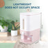 Rubtlamp 22.5 Lbs Pink Rice Dispenser - Rice Storage Container with Measuring Cup for Household Kitchen Use.