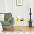 Compact Yellow Outdoor Side Table for Garden and Patio