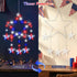 4th 2 Pack 62 8 Lewondr of July Decorations, Red White and Blue Window Star Lights with LEDs, Patriotic Star Lights