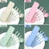 4 Sets Travel Utensils with Case, Reusable Plastic Cutlery Set for Lunch Box Accessories