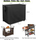 Set 44"x19"x36", Outdoor Bar Cart Cover for Best Choice Product Outdoor Rolling Wicker Bar Table Waterproof Serving
