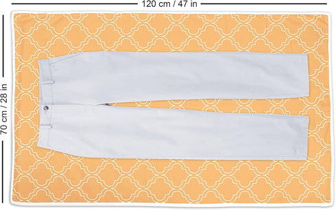 Encasa Homes Ironing Mat/Pad, Large 48"x28" with 3mm Padding & Silicone Iron Rest for Steam Pressing