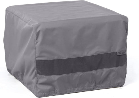 Covermates Elite Square Ottoman Cover Heavy-Duty 300D Polyester, Water-Resistant, Mesh Vent, Drawcord