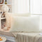 JAUXIO Long Faux Fur Soft Decorative Pillowcase, Set of 2 Velvet Shaggy Cushion Covers, King Size (20X36 Inches)