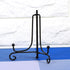 Iron Display Stand, 4 to 12 Inch Classic Easel for Bowl, Plate, Photo Frame, Book, Black