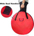 TQS Large Christmas Wreath Storage Bag - 30 Inch, Red Cotton, Zipper Closure, Reinforced Handles, Ideal for Decorations