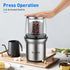 Secura Brands Coffee Grinder Electric Spice Herb Seeds Grinder with Two Glass Bowl, Dry and Wet Grinder