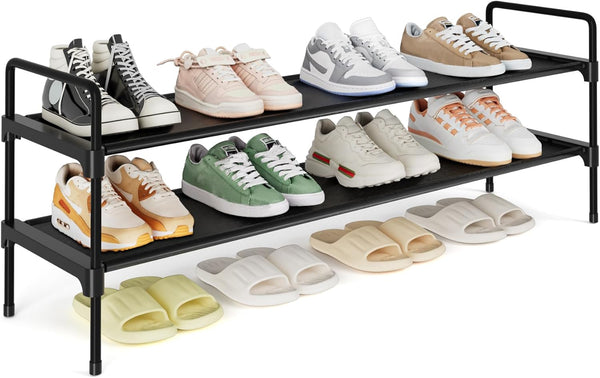 Kitsure Shoe Rack for Closet, Shoe Organizer for Front Door Entrance, Stackable