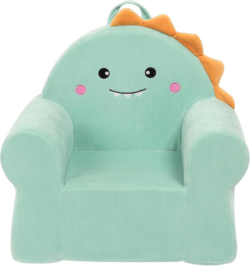 MOMCAYWEX Cuddly Toddler First Chair, Premium Character Chair, Green, 18 Month up