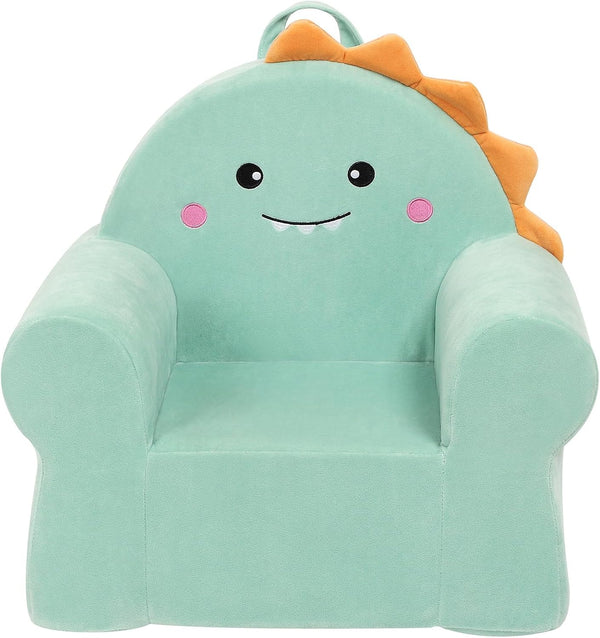 MOMCAYWEX Cuddly Toddler First Chair, Premium Character Chair, Green, 18 Month up