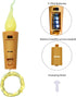 8 Pack 20 Wine Bottle Lights, LED Flameless Candle Cork Bottle String Light Battery Operated Silver Wire Mini Fairy