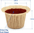 Disposable Coffee Filters, 100 Count Natural Paper, Compatible with Keurig Brewers 1.0 and 2.0, Fit Reusable Coffee Pods