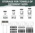 Towel Racks for Bathroom, Floating Shelves with Towel Rack and Paper Holder, Over Toilet Storage, Silver