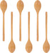 Wooden Spoons 6PCS, 9 Inch Long Handle Spoon for Eating, Mixing, Stirring, Japanese Style Home Kitchen Cooking