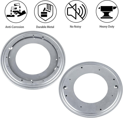 HSTECH 12 inch 800lbs Rack(360 Lazy Susan, Rotating Bearing Plate Heavy Duty for Rotating Table, Book Case, Serving