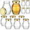 Baderke 3.4 oz Mini Honey Jars Party Favors, 12 Pack Small Glass
