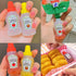 8 Bottles,25ml Niurewan Pcs Mini Ketchup Condiment Squeeze Bottle,Plastic Portable Containers Bottle
