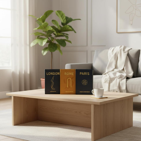 Set 3 Decorative Coffee Table Books of Faux Books for Home Decor, Bookshelf Styling, Entry Table Decor (Paris, Rome