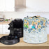 Round Dust Cover for Kitchen Appliance, Floral Printed Durable Rice Cooker Air Fryer Cover 8Qt