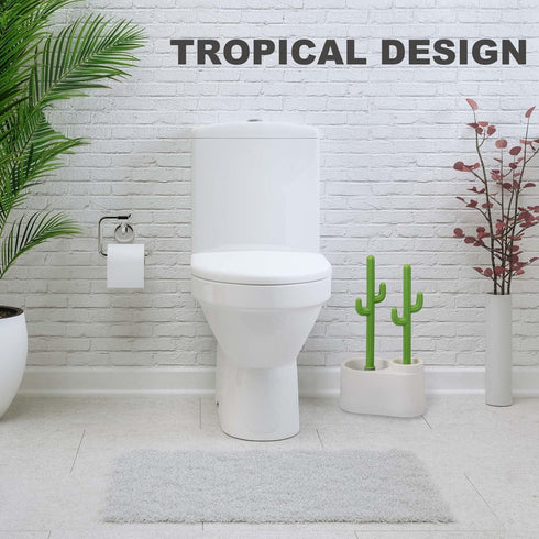 Cactus Toilet Plunger and Brush Set for Bathroom Cleaning, 1 Set