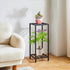 30 Inch 2 TMJ070B IBUYKE Tall Plant Stand Indoor, Tier Metal Corner Plant Stand, Modern Square Plant Shelf Flower Stand
