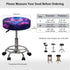 12-14 inch 2 Kuiaobaty Round Bar Stool Cover Cushion with Elastic Aesthetic Purple Butterfly Floral Print Fabric Round