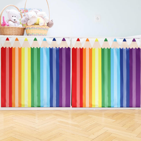 HunnmingRe 4 24.02 24.61 Inch Pcs Classroom Cabinet Curtains for Shelves x Self Adhesive Curtains for Bookshelf School