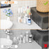 Yieach 2 Counter Countertop,Two Tier Corner Bathroom Organizer,Clear Sink Shelf,Bathroom Corner Organizer and Storage