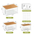 3 Pack Trash Bag Holder Dispenser with Lid, Extra Large Stackable Plastic Garbage Bag Holder Dispenser Under Sink