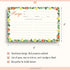 Lemon & Peach Recipe Cards - 4" x 6" Thick Premium Card Stock, Set of 50 for Recipe Box or Binder