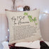 KongMoTree Bible Verse Throw Pillow Cover, As I Sit in Heaven Scripture Art for Living Room Decoration, 18x18 Inches