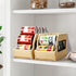 Bamboo Can Organizers and Storage for Pantry, Stackable Beverage Drink Holders, 2 Pack