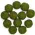 BYHER Handmade Natural Green Moss Decorative Ball, Set of 12 (2")